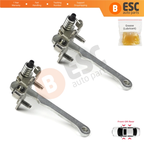 2 Pieces Front Rear OR Door Hinge Stop Check Strap Limiter for Peugeot 205 309 405 918146