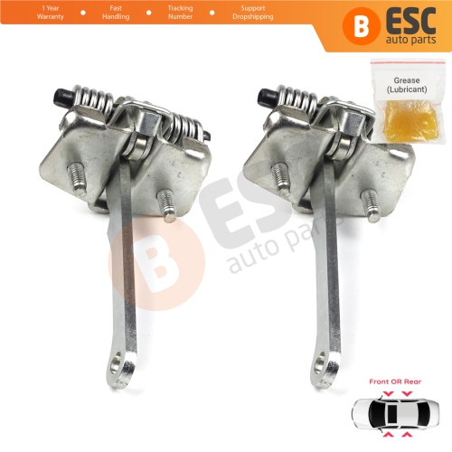 2 Pieces Front Rear OR Door Hinge Stop Check Strap Limiter for Peugeot 205 309 405 918146