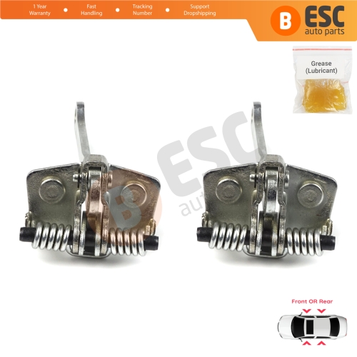 2 Pieces Front Rear OR Door Hinge Stop Check Strap Limiter for Peugeot 205 309 405 918146