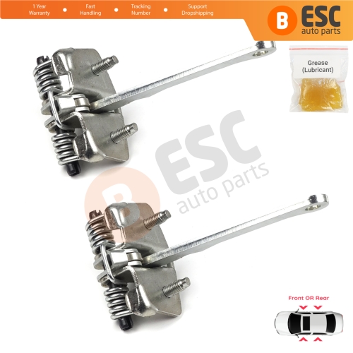 2 Pieces Front Rear OR Door Hinge Stop Check Strap Limiter for Peugeot 205 309 405 918146