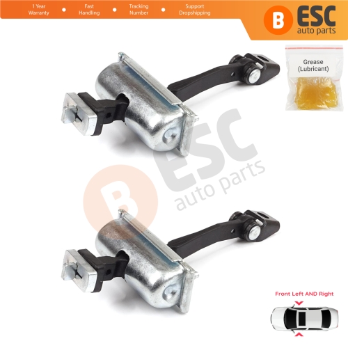 2 Pieces Front Door Hinge Stop Check Strap Limiter for Vauxhall Opel Corsa D E 3-Door 2006-2019 5160259 13242975