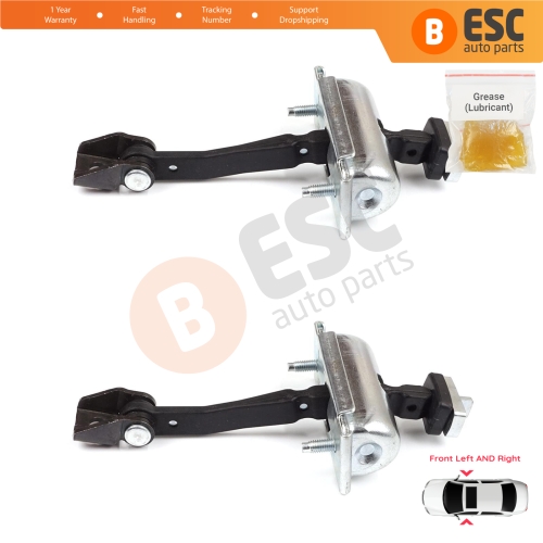 2 Pieces Front Door Hinge Stop Check Strap Limiter for Vauxhall Opel Corsa D E 3-Door 2006-2019 5160259 13242975