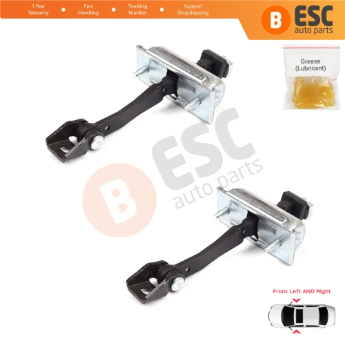 2 Pieces Front Door Hinge Stop Check Strap Limiter for Vauxhall Opel Corsa D E 3-Door 2006-2019 5160259 13242975