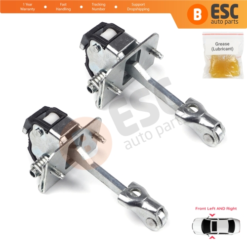 2 Pieces Front Door Hinge Stop Check Strap Limiter for Citroen C3 MK2 SC A51 2009-2016 9181Q4