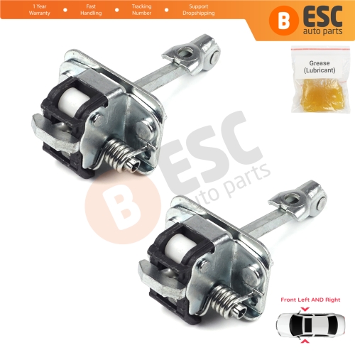 2 Pieces Front Door Hinge Stop Check Strap Limiter for Citroen C3 MK2 SC A51 2009-2016 9181Q4