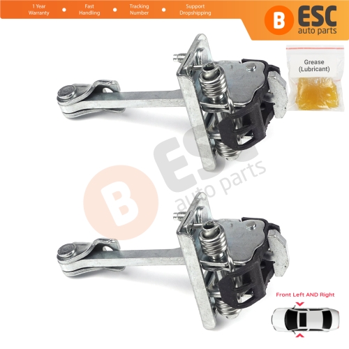 2 Pieces Front Door Hinge Stop Check Strap Limiter for Citroen C3 MK2 SC A51 2009-2016 9181Q4