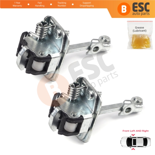 2 Pieces Front Door Hinge Stop Check Strap Limiter for Citroen C3 MK2 SC A51 2009-2016 9181Q4