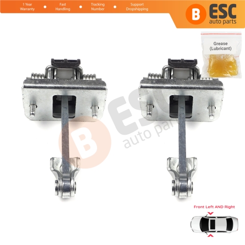 2 Pieces Front Door Hinge Stop Check Strap Limiter for Citroen C3 MK2 SC A51 2009-2016 9181Q4