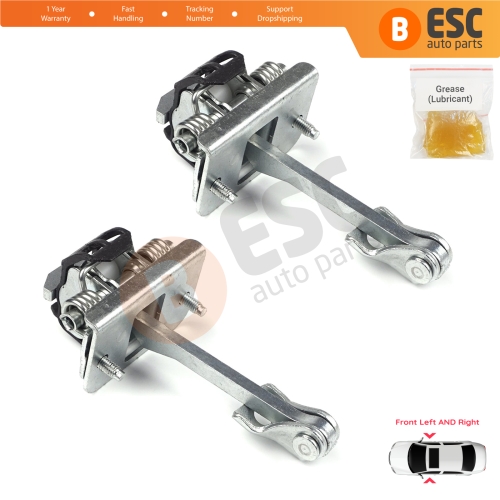 2 Pieces Front Door Hinge Stop Check Strap Limiter for Citroen C3 MK2 SC A51 2009-2016 9181Q4