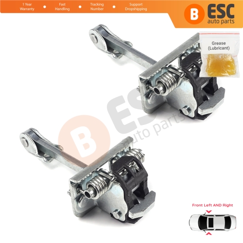 2 Pieces Front Door Hinge Stop Check Strap Limiter for Citroen C3 MK2 SC A51 2009-2016 9181Q4