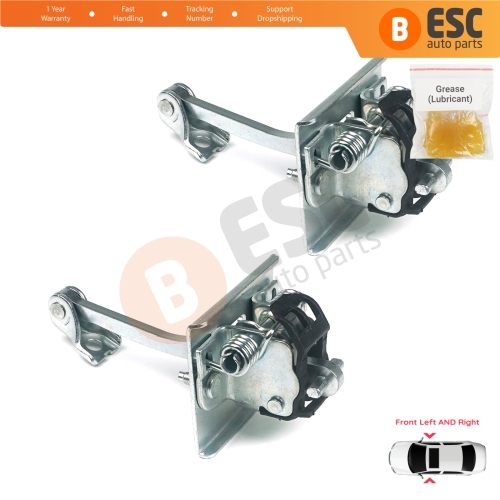 2 Pieces Front Door Hinge Stop Check Strap Limiter for Citroen C4 MK2 NC 2010-2020 DS4 MK1 NX 9181R1