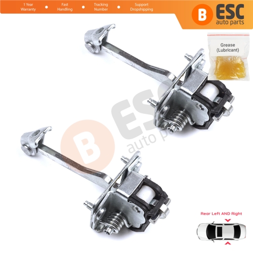 2 Pieces Rear Door Hinge Stop Check Strap Limiter for Citroen C4 MK2 NC 2010-2020 DS4 MK1 NX 9181R2