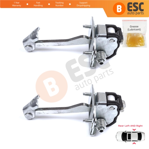 2 Pieces Rear Door Hinge Stop Check Strap Limiter for Citroen C4 MK2 NC 2010-2020 DS4 MK1 NX 9181R2