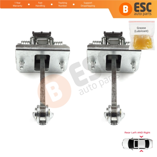 2 Pieces Rear Door Hinge Stop Check Strap Limiter for Citroen C4 MK2 NC 2010-2020 DS4 MK1 NX 9181R2