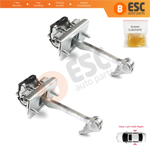 2 Pieces Rear Door Hinge Stop Check Strap Limiter for Citroen C4 MK2 NC 2010-2020 DS4 MK1 NX 9181R2