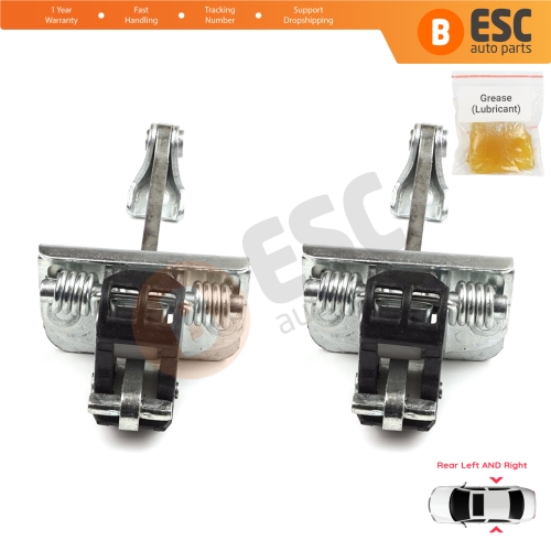 2 Pieces Rear Door Hinge Stop Check Strap Limiter for Citroen C4 MK2 NC 2010-2020 DS4 MK1 NX 9181R2