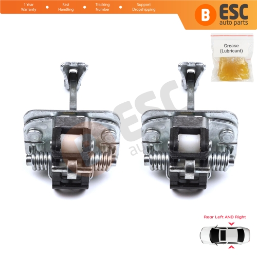 2 Pieces Rear Door Hinge Stop Check Strap Limiter for Citroen C4 MK2 NC 2010-2020 DS4 MK1 NX 9181R2