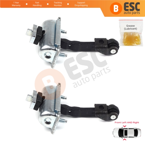 2 Pieces Front Door Hinge Stop Check Strap Limiter for Ford Transit Custom V362 MK1 Tourneo 2012-2023 1933703