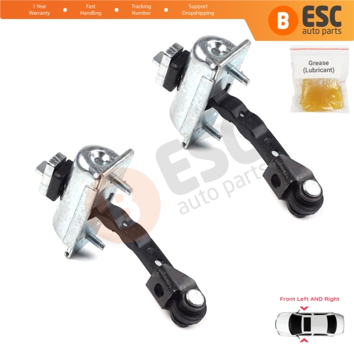 2 Pieces Front Door Hinge Stop Check Strap Limiter for Ford Transit Custom V362 MK1 Tourneo 2012-2023 1933703