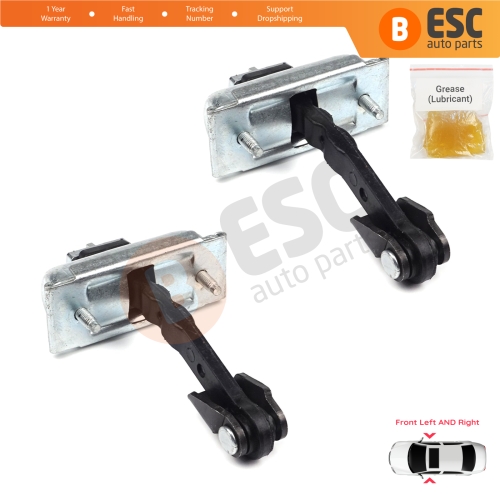 2 Pieces Front Door Hinge Stop Check Strap Limiter for Ford Transit Custom V362 MK1 Tourneo 2012-2023 1933703