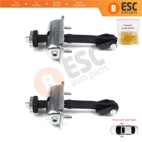 2 Pieces Front Door Hinge Stop Check Strap Limiter for Ford Transit MK4 V363 2013-On BK31V23500AD
