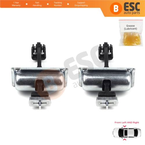 2 Pieces Front Door Hinge Stop Check Strap Limiter for Ford Transit MK4 V363 2013-On BK31V23500AD