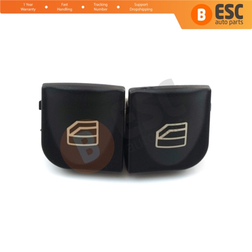 2 Pieces Driver Window Master Switch Button Cover Cap for Mercedes C Class W203 S203 CLK W209 C209 A209 A2038210679