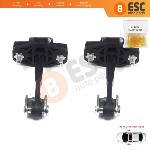 2 Pieces Front Door Hinge Stop Check Strap Limiter 50509843 for Alfa Romeo Giulietta 940 2010-2020