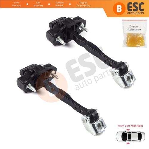 2 Pieces Front Door Hinge Stop Check Strap Limiter for Ford Transit Courier Tourneo MK1 2014-2022 ET76A23500ABN