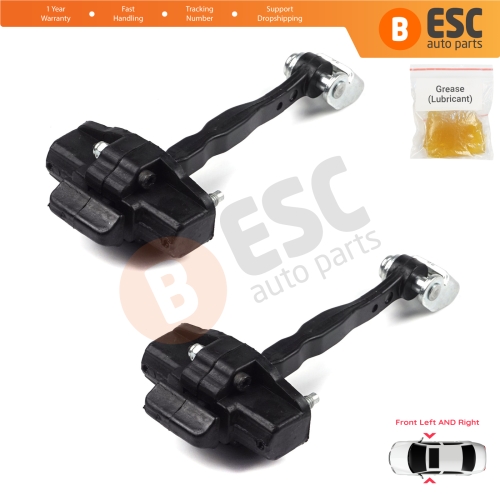 2 Pieces Front Door Hinge Stop Check Strap Limiter for Ford Transit Courier Tourneo MK1 2014-2022 ET76A23500ABN