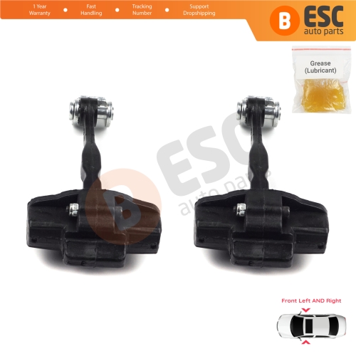 2 Pieces Front Door Hinge Stop Check Strap Limiter for Ford Transit Courier Tourneo MK1 2014-2022 ET76A23500ABN