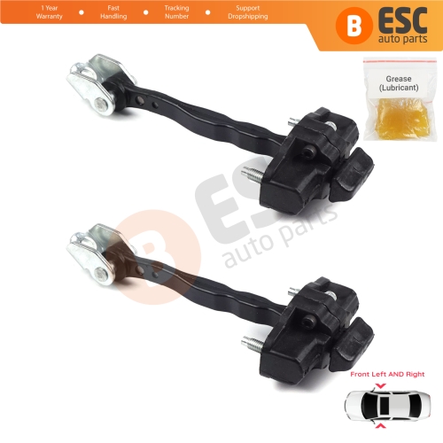 2 Pieces Front Door Hinge Stop Check Strap Limiter for Ford Transit Courier Tourneo MK1 2014-2022 ET76A23500ABN