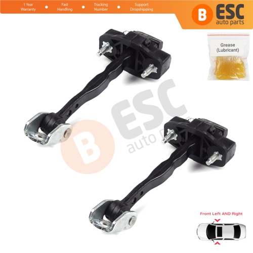 2 Pieces Front Door Hinge Stop Check Strap Limiter for Ford Transit Courier Tourneo MK1 2014-2022 ET76A23500ABN