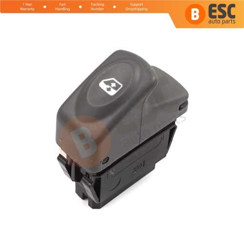 Window Lifter Single Switch 5-Pin Gray Color for Renault Kangoo Scenic Megane Logan MK1 Clio Scenic MK2 7700838099