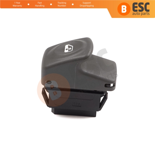 Window Lifter Single Switch 5-Pin Gray Color for Renault Kangoo Scenic Megane Logan MK1 Clio Scenic MK2 7700838099