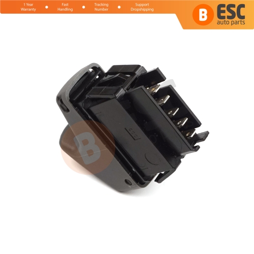 Window Lifter Single Switch 5-Pin Gray Color for Renault Kangoo Scenic Megane Logan MK1 Clio Scenic MK2 7700838099