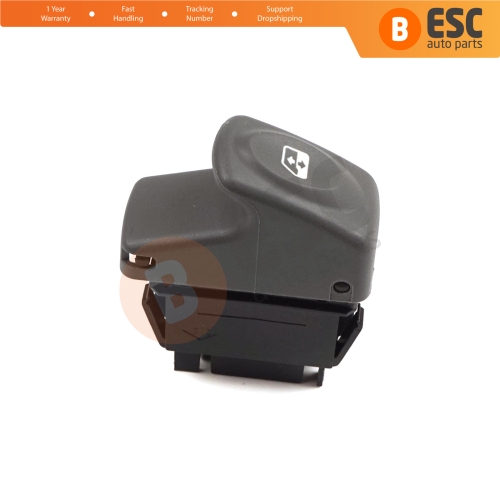 Window Lifter Single Switch 5-Pin Gray Color for Renault Kangoo Scenic Megane Logan MK1 Clio Scenic MK2 7700838099