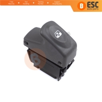 Window Lifter Single Switch 6-Pin Gray Color for Renault Kangoo Scenic Megane Logan MK1 Clio Scenic MK2 7700421119