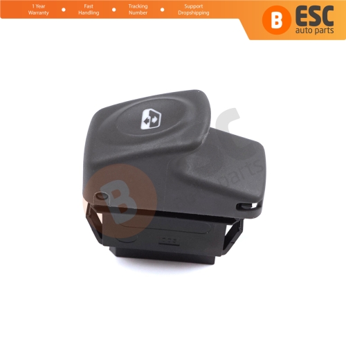 Window Lifter Single Switch 6-Pin Gray Color for Renault Kangoo Scenic Megane Logan MK1 Clio Scenic MK2 7700421119