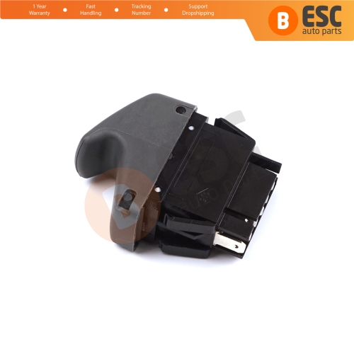 Window Lifter Single Switch 6-Pin Gray Color for Renault Kangoo Scenic Megane Logan MK1 Clio Scenic MK2 7700421119