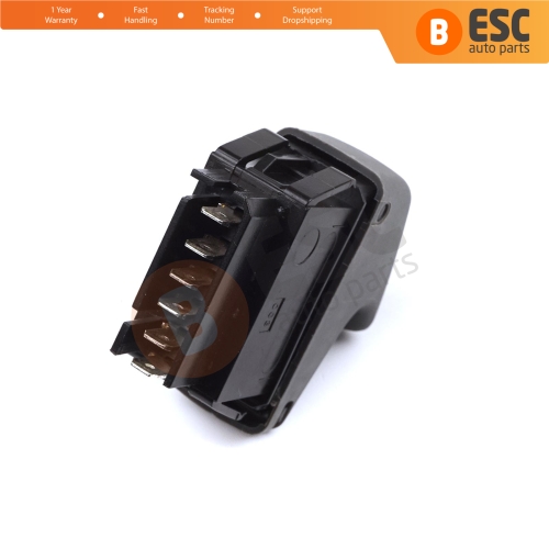 Window Lifter Single Switch 6-Pin Gray Color for Renault Kangoo Scenic Megane Logan MK1 Clio Scenic MK2 7700421119
