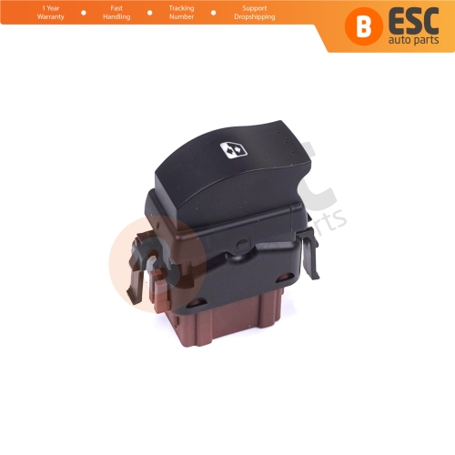 Front Passenger Window Control 6 Pin Switch 8200057321 for Renault Master Trafic Movano