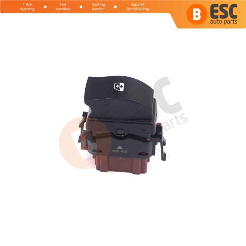 Front Passenger Window Control 6 Pin Switch 8200057321 for Renault Master Trafic Movano