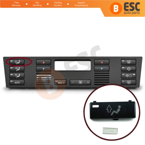 Air Con Heater Climate Ventilation Up Button Cover for BMW X5 E53 2000-2006 5 Series E39 1996-2003 64116915812