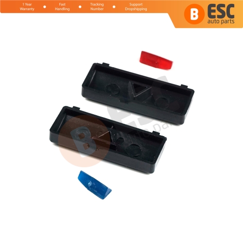 2 Pieces Air Conditioner Climate Control Switch Panel Up Down Button Covers for BMW X5 E53 2000-2006 5 Series E39 1996-2003 64116915812
