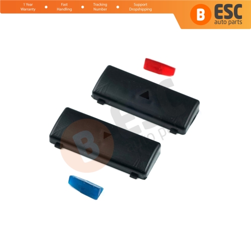 2 Pieces Air Conditioner Climate Control Switch Panel Up Down Button Covers for BMW X5 E53 2000-2006 5 Series E39 1996-2003 64116915812