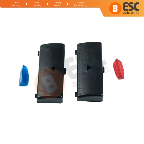 2 Pieces Air Conditioner Climate Control Switch Panel Up Down Button Covers for BMW X5 E53 2000-2006 5 Series E39 1996-2003 64116915812