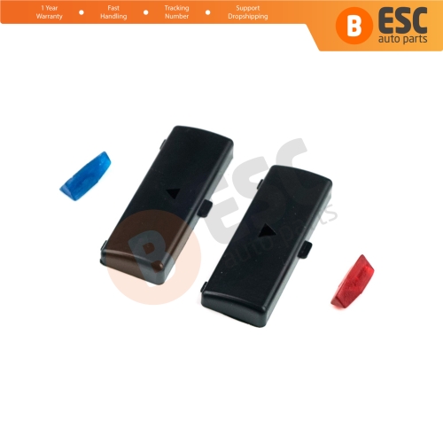 2 Pieces Air Conditioner Climate Control Switch Panel Up Down Button Covers for BMW X5 E53 2000-2006 5 Series E39 1996-2003 64116915812