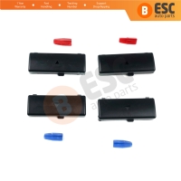 4 Pieces Air Conditioner Climate Control Switch Panel Up Down Button Cover Set for BMW X5 E53 2000-2006 5 Series E39 1996-2003 64116915812