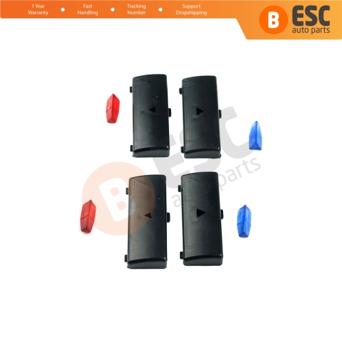 4 Pieces Air Conditioner Climate Control Switch Panel Up Down Button Cover Set for BMW X5 E53 2000-2006 5 Series E39 1996-2003 64116915812